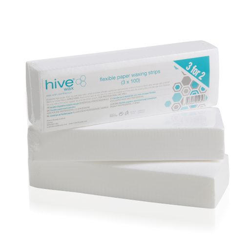 HIVE FLEXIBLE PAPER WAXING STRIPS (100) 3 FOR 2 PACK