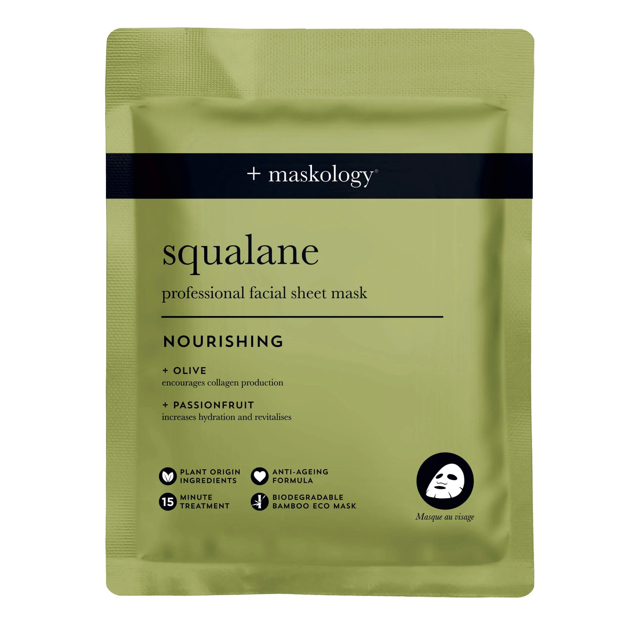 maskology Squalane Face Sheet Mask 22ml