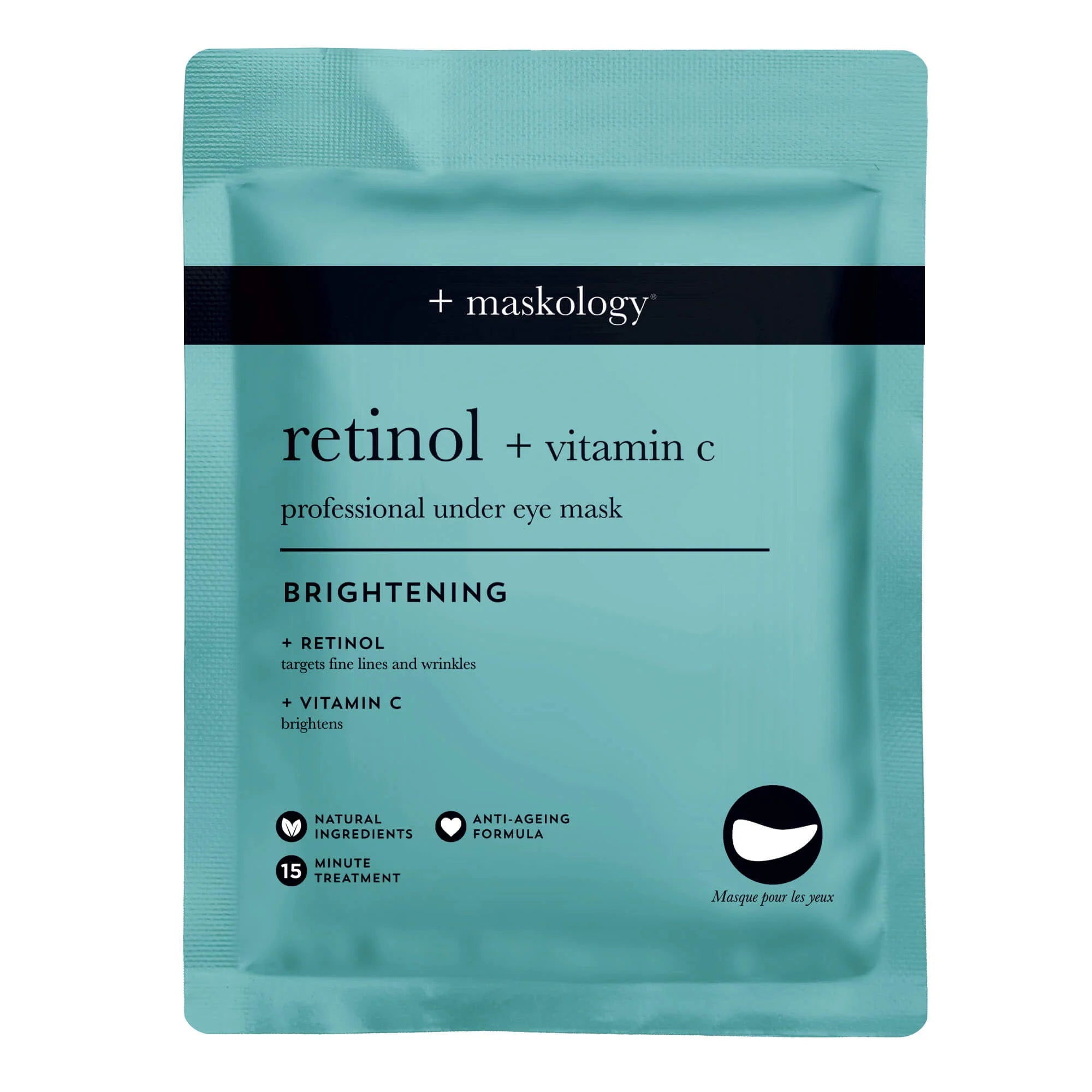 maskology Retinol + Vitamin C Under Eye Mask 3 x 3.5ml