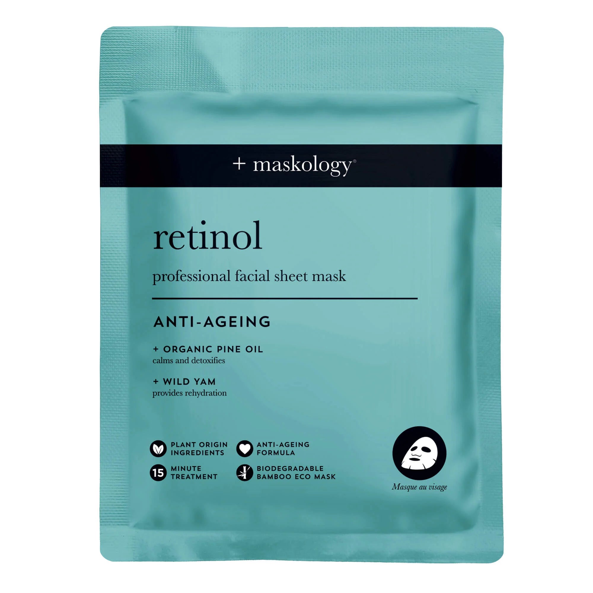 maskology Retinol Face Sheet Mask 22ml