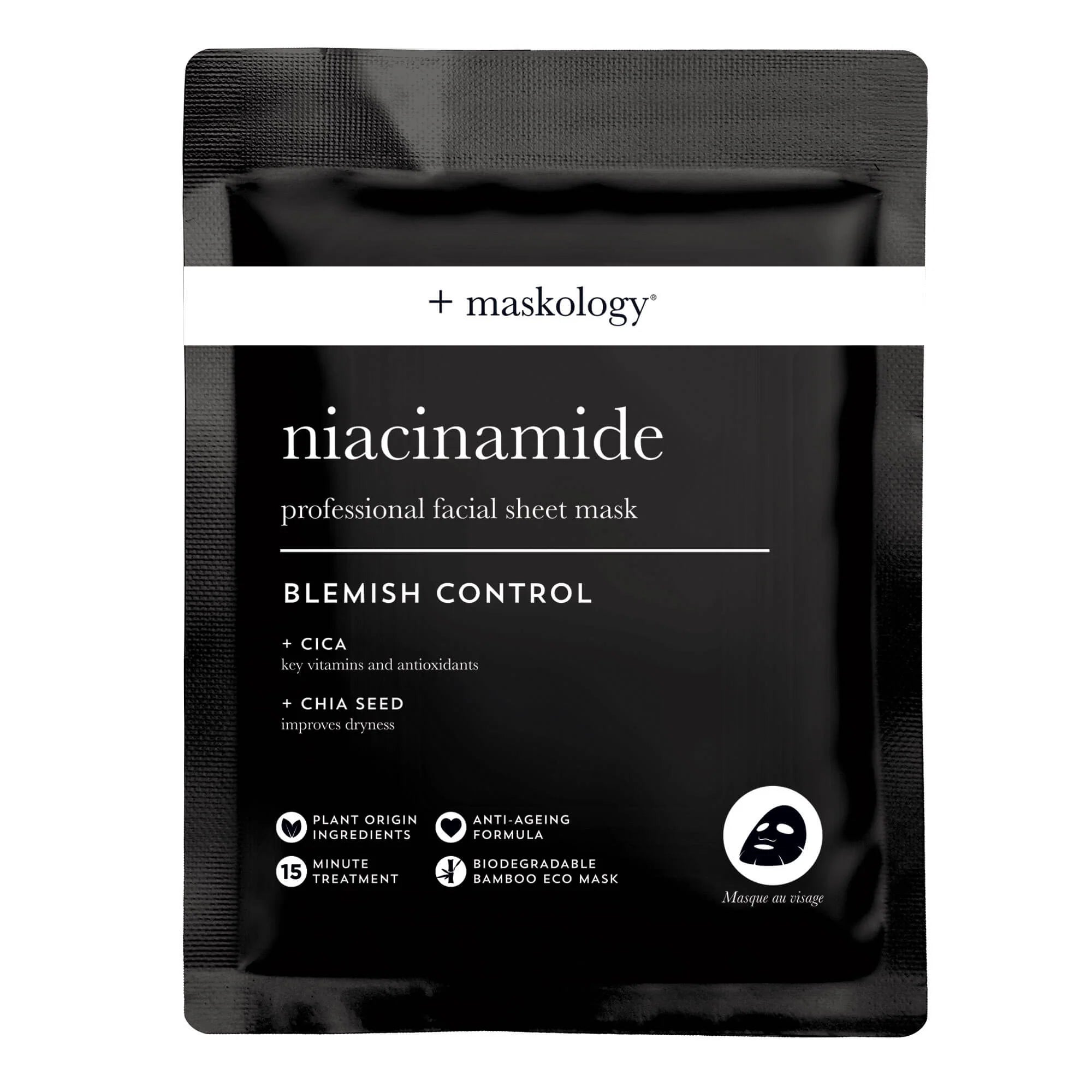 maskology Niacinamide Face Sheet Mask 22ml