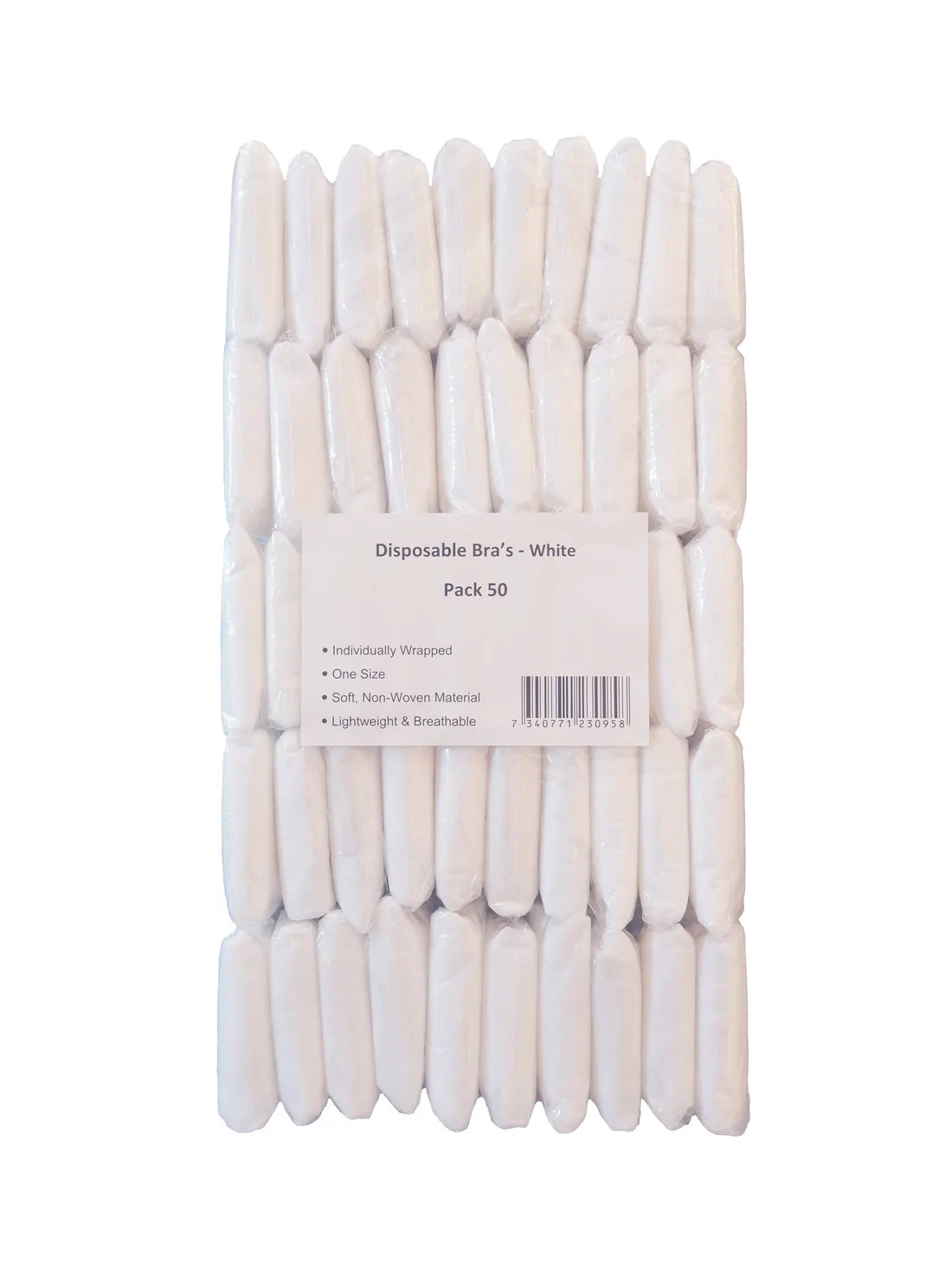 Disposable Bra's White Pk 50