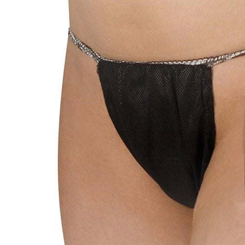 Disposable G-Strings Black Pack of 50