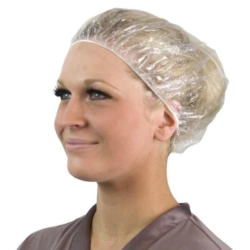 Disposable Clear Shower Caps Pack of  100